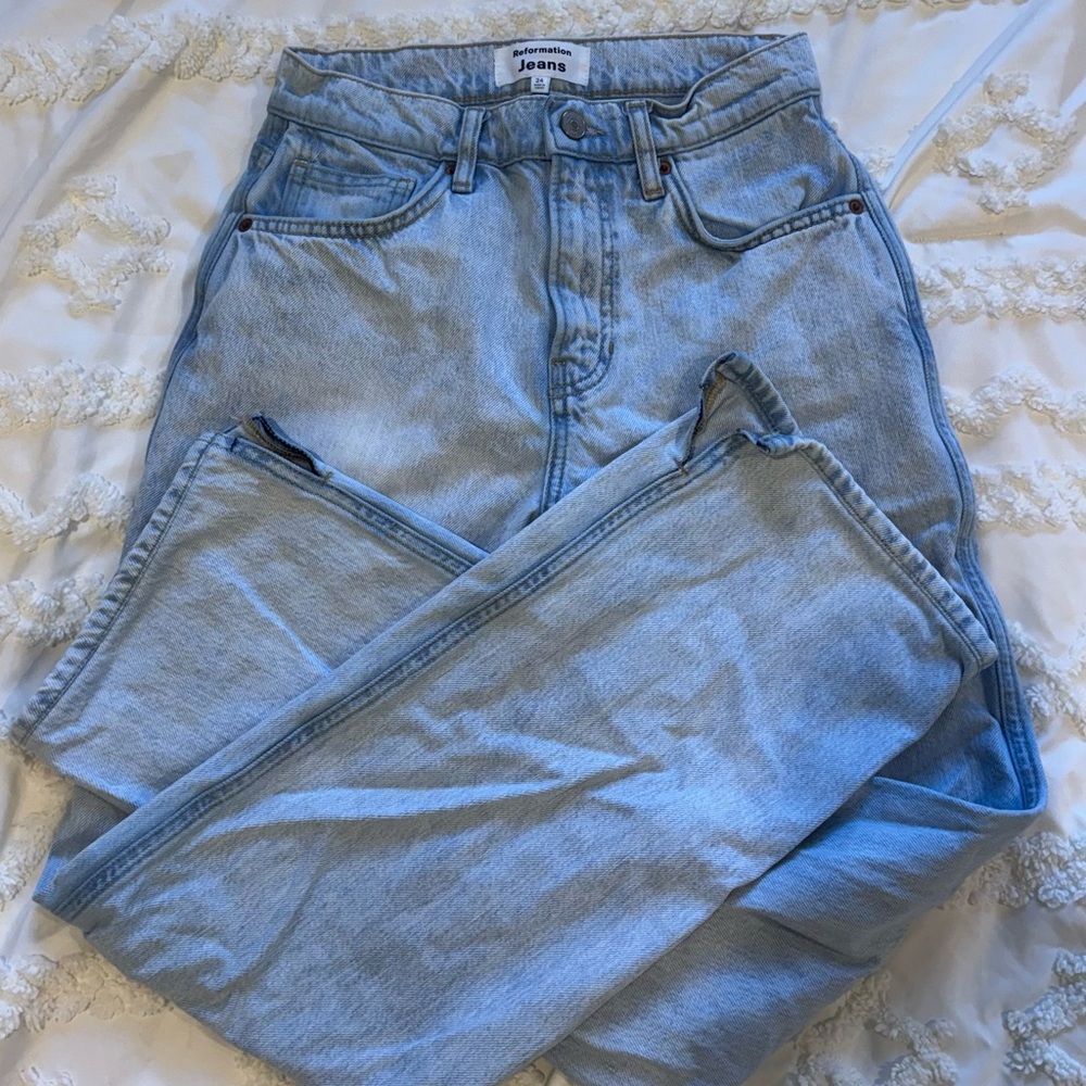 Reformation Jeans Val 90s Mid Rise Straight Jeans